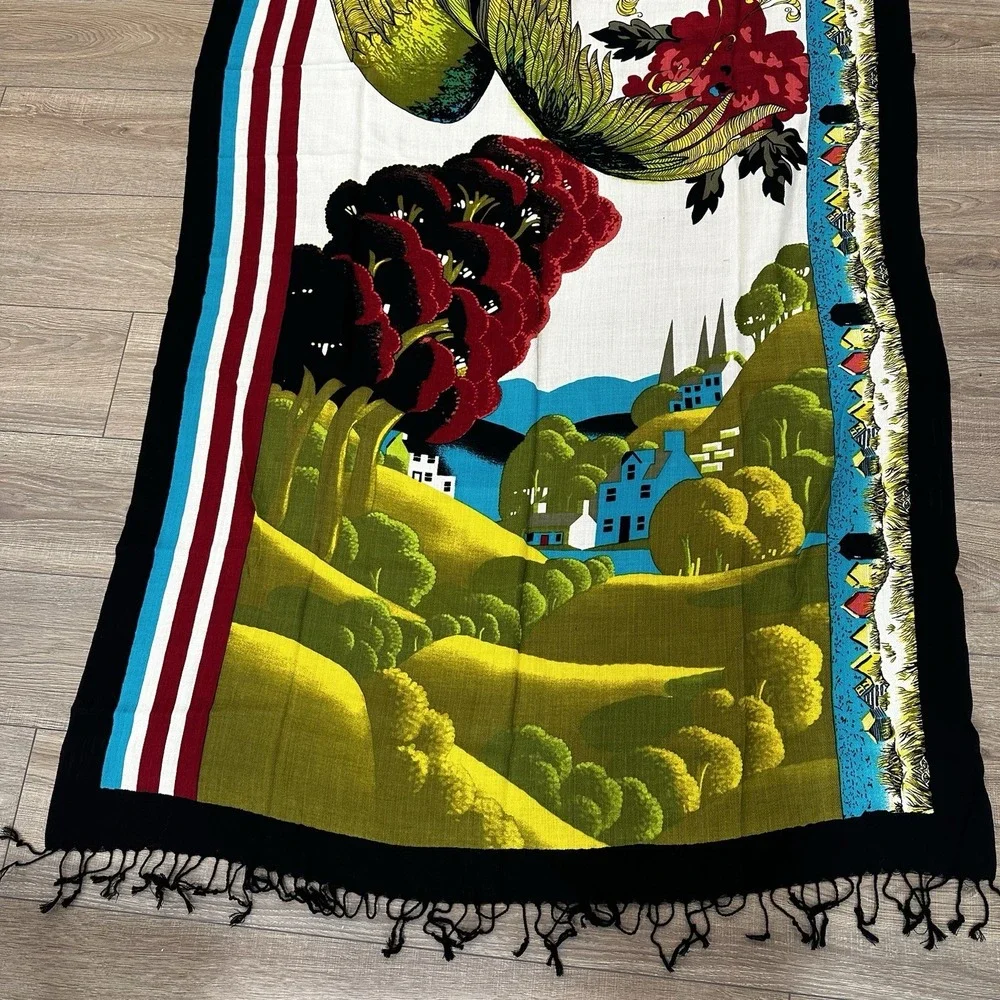 DANA XU 100% Pure Wool Large Scarf / Pashmina Shawl 96.5